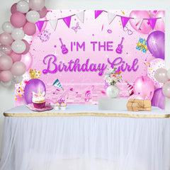 Lofaris Balloons Disco Musical Birthday Girl Party Backdrop