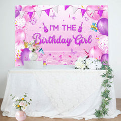 Lofaris Balloons Disco Musical Birthday Girl Party Backdrop
