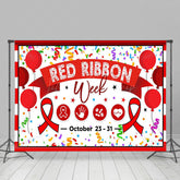 Lofaris Balloons Stars National Red Ribbon Week Backdrop