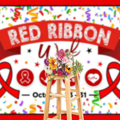 Lofaris Balloons Stars National Red Ribbon Week Backdrop