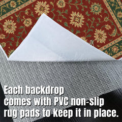 Lofaris Baroque Floral Pattern Photo Fabric Floor Backdrop