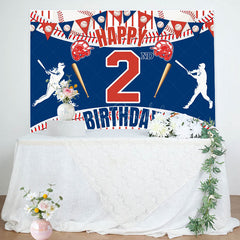 Lofaris Baseball Themed 2Nd Birthday Celebration Backdrop