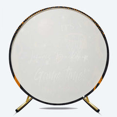 Lofaris Basketball Game Time Boy Round Birthday Backdrop