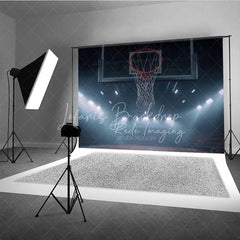 Lofaris Basketball Hoop Arena Sports Photography Backdrop Night Stadium Light Slam Dunk Game Background