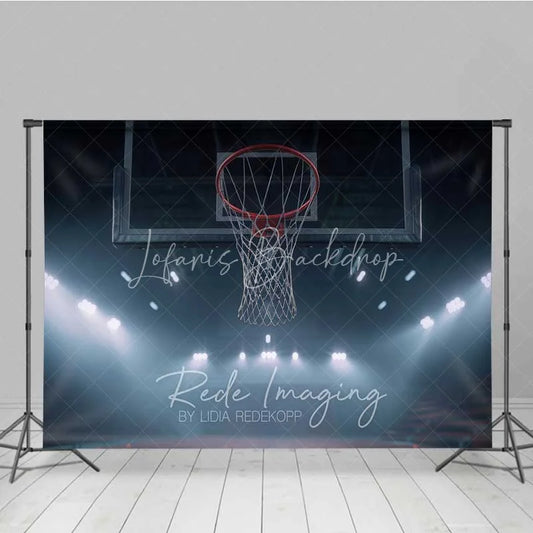 Lofaris Basketball Hoop Arena Sports Photography Backdrop Night Stadium Light Slam Dunk Game Background