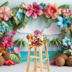 Lofaris Beach Hawaii Summer Photography Backdrop For Studio