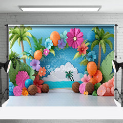 Lofaris Beach Hawaii Tropical Summer Photography Backdrop