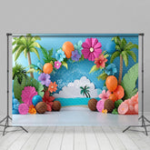Lofaris Beach Hawaii Tropical Summer Photography Backdrop