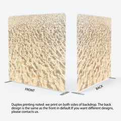 Lofaris Beach Sand Holiday Photo Square Tension Backdrop