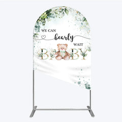Lofaris Bearly Wait Arch Backdrop Teddy Bear Eucalyptus Greenery Baby Shower Party Decor