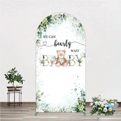 Lofaris Bearly Wait Arch Backdrop Teddy Bear Eucalyptus Greenery Baby Shower Party Decor
