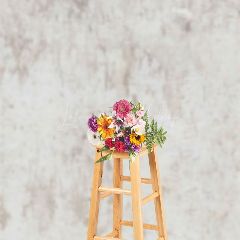 Lofaris Beige White Abstract Textured Wall Photo Backdrop