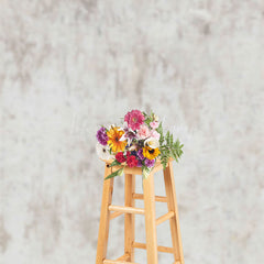Lofaris Beige White Abstract Textured Wall Photo Backdrop