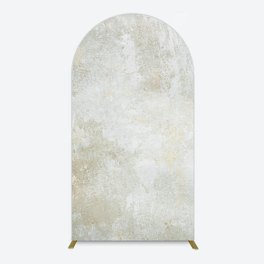 Lofaris Beige Yellow Retro Abstract Texture Arch Backdrop