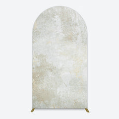 Lofaris Beige Yellow Retro Abstract Texture Arch Backdrop