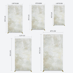 Lofaris Beige Yellow Retro Abstract Texture Rectangle Backdrop