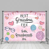 Lofaris Best Grandma Ever Happy Grandparents Day Backdrop