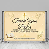 Lofaris Bible Peace Dove Cross Thank You Pastor Backdrop