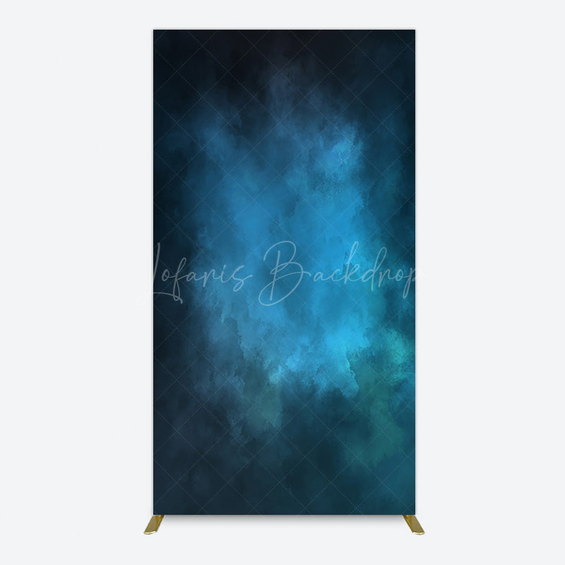 Lofaris Black Blue Abstract Texture Birthday Rectangle Backdrop