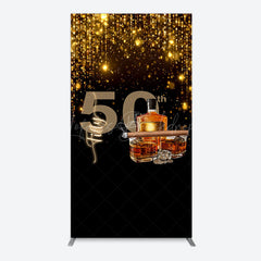 Lofaris Black Gold Cigar Vodka 50th Birthday Arch Backdrop
