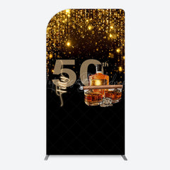Lofaris Black Gold Cigar Vodka 50th Birthday Arch Backdrop