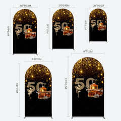 Lofaris Black Gold Cigar Vodka 50th Birthday Arch Backdrop