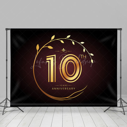 Lofaris Black Gold Plant Ring 10th Year Anniversary Backdrop