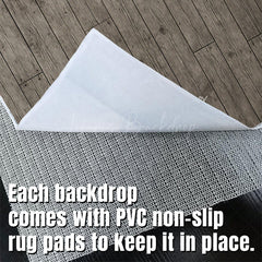 Lofaris Black Grey Vibe Wood Fabric Floor Backdrop For Photo