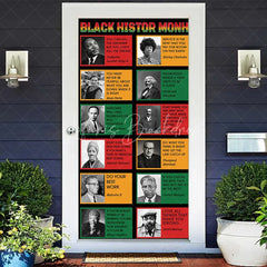 Lofaris Black History Month Door Cover Famous Quotes Civil Rights Leader Party Decoration African American Hero Portrait Banner