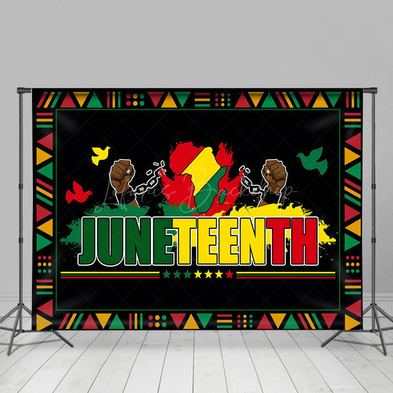 Lofaris Black Juneteenth Independence Day Photo Backdrop