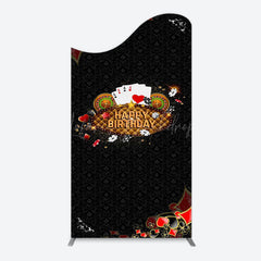 Lofaris Black Poker Casino Arch Backdrop For Birthday Party