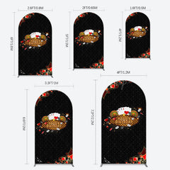 Lofaris Black Poker Casino Arch Backdrop For Birthday Party