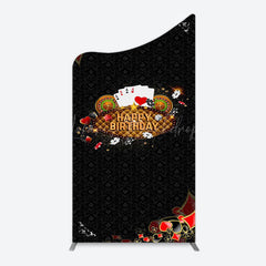 Lofaris Black Poker Casino Arch Backdrop For Birthday Party