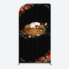 Lofaris Black Poker Casino Arch Backdrop For Birthday Party