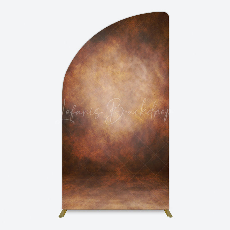 Lofaris Black Red Abstract Texture Birthday Half Moon Arch Backdrop