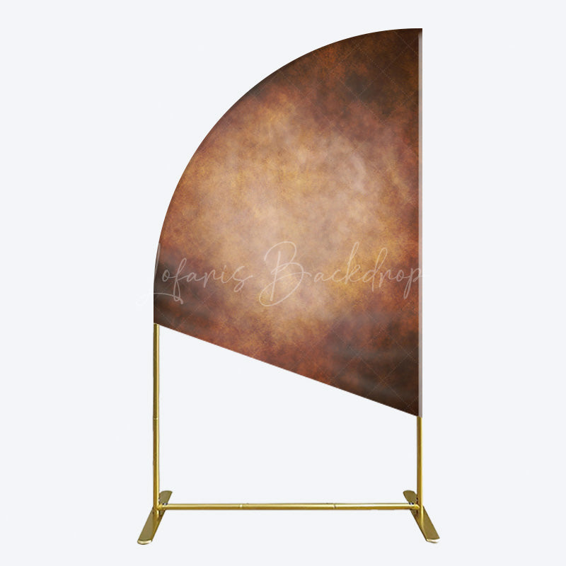 Lofaris Black Red Abstract Texture Birthday Half Moon Arch Backdrop