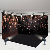 Lofaris Black Rose Gold Love Valentines Day Room Set Backdrop