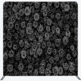 Lofaris Black Rose Wall Double-Sided Tension Fabric Backdrop 3D Floral Background for Wedding Party Photo Booth Decor