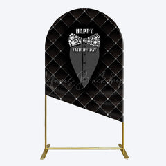 Lofaris Black Suit Diamond Bow Tie Fathers Day Arch Backdrop