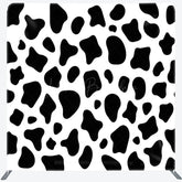 Lofaris Black White Cow Pattern Birthday Pillow Case Backdrop