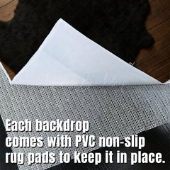 Lofaris Black Wool Carpet Fabric Floor Backdrop For Photo