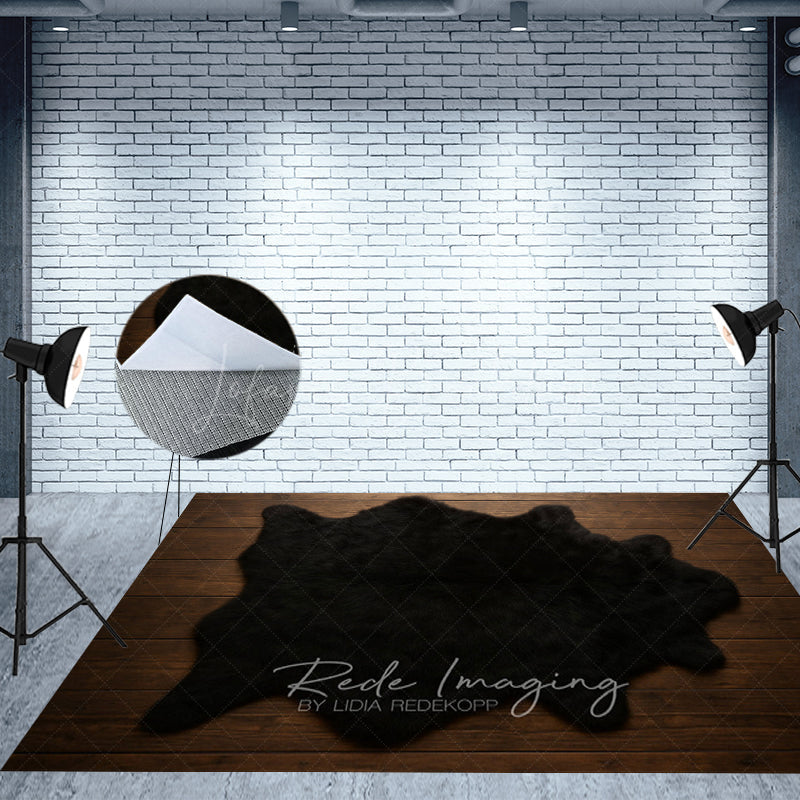 Lofaris Black Wool Carpet Fabric Floor Backdrop For Photo