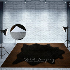 Lofaris Black Wool Carpet Fabric Floor Backdrop For Photo