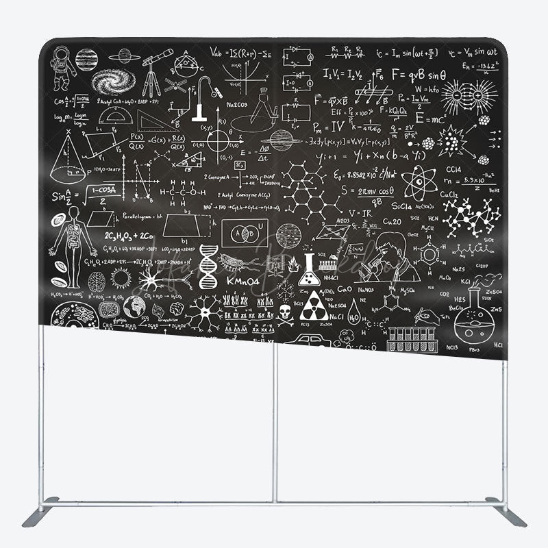 Lofaris Blackboard Chemical Formula Pillow Case Backdrop