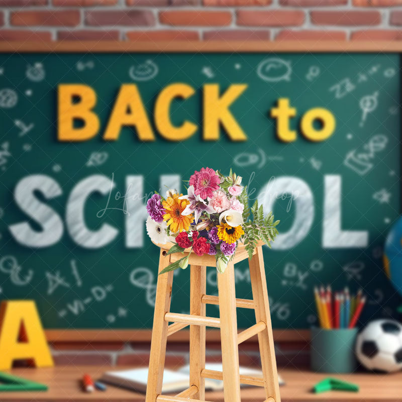 Lofaris Blackboard Writing Back To School Classroom Backdrop