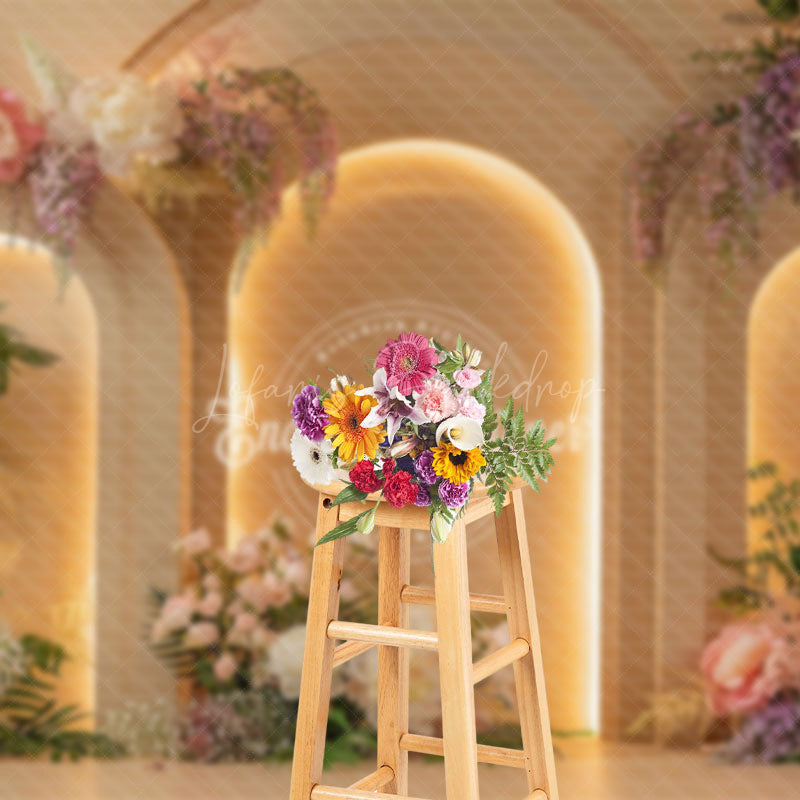 Lofaris Blooming Floral Arch Wall Boho Wedding Backdrop