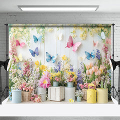 Lofaris Blooming Floral Butterfly Spring Vibe Backdrop