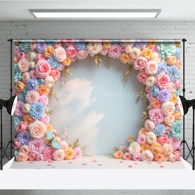 Lofaris Blooming Floral Garland Spring Photography Backdrop