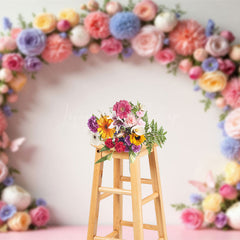 Lofaris Blooming Floral Garland Wedding Photography Backdrop
