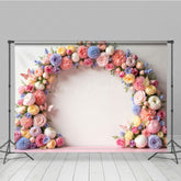 Lofaris Blooming Floral Garland Wedding Photography Backdrop